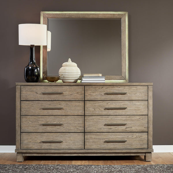Liberty Furniture Industries Inc. Canyon Road 8-Drawer Dresser with Mirror 876-BR-DM IMAGE 1