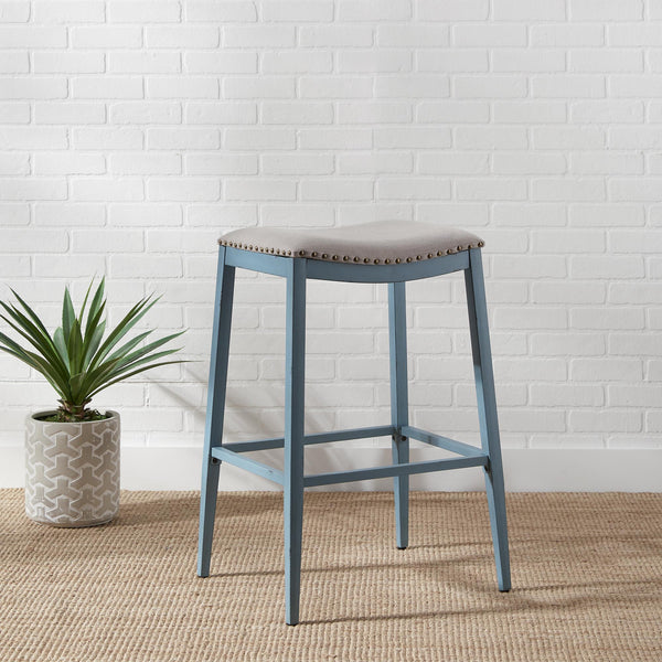 Liberty Furniture Industries Inc. Vintage Pub Height Stool 179-B000130-BL IMAGE 1