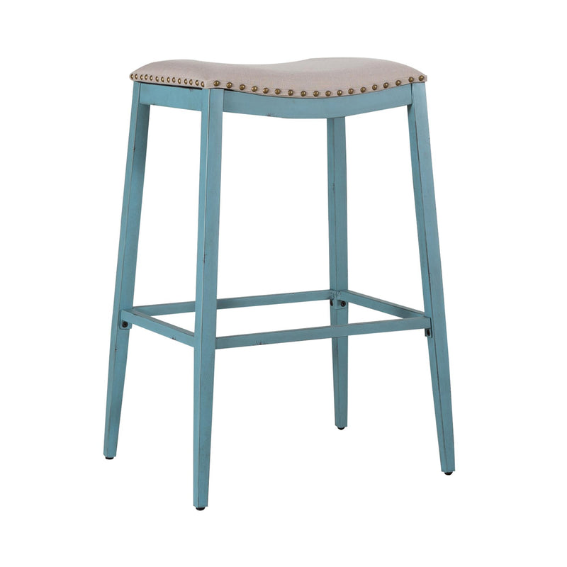 Liberty Furniture Industries Inc. Vintage Pub Height Stool 179-B000130-BL IMAGE 2