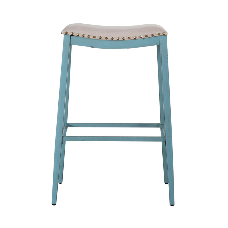 Liberty Furniture Industries Inc. Vintage Pub Height Stool 179-B000130-BL IMAGE 3
