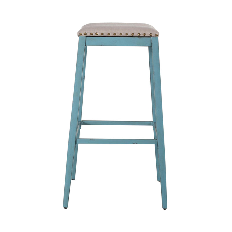 Liberty Furniture Industries Inc. Vintage Pub Height Stool 179-B000130-BL IMAGE 4