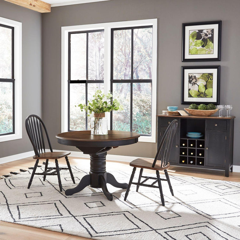 Liberty Furniture Industries Inc. Oval Carolina Crossing Dining Table with Pedestal Base 186B-P4257/186B-T4257 IMAGE 2