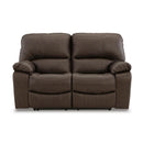 Signature Design by Ashley Leesworth Power Reclining Leather Match Loveseat U4380874 IMAGE 3
