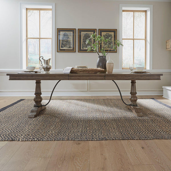 Liberty Furniture Industries Inc. Americana Farmhouse Dining Table with Trestle Base 615-P4202/615-T4202 IMAGE 1